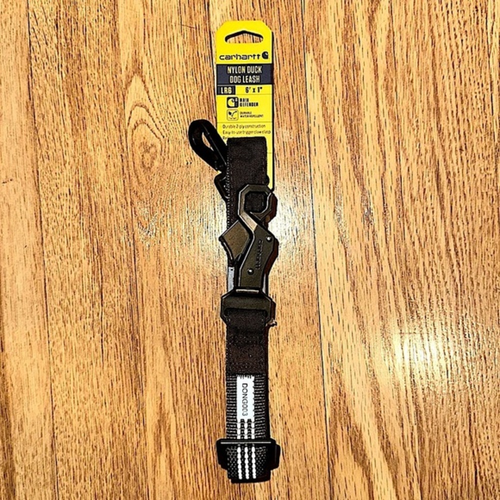 Large 6’ x 1”‎ rain, defender, durable water repellent, Carhartt dog leash